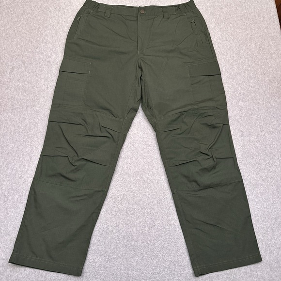 Vertx VTXRDP Tactical Cargo Pants Men's 36x31* Army Green Zip Pockets Canvas - Picture 1 of 9